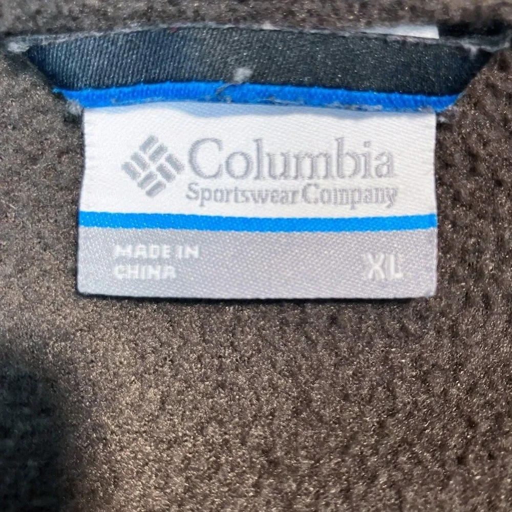 Columbia Steens Mountain Full Zip Fleece Jacket Olive Green Mens Large